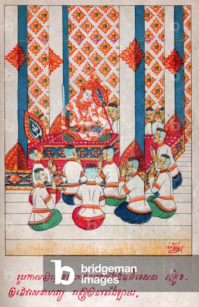 Mahajanaka Jataka. (engraving, ca. 1910)