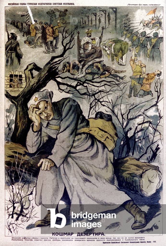 The nightmare of the deserter, of the Red Army, 1919 (poster)