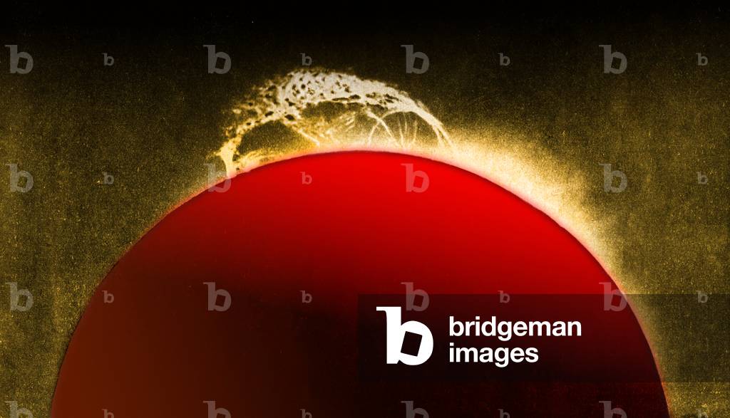 Solar eruption. (color photo, 1929)