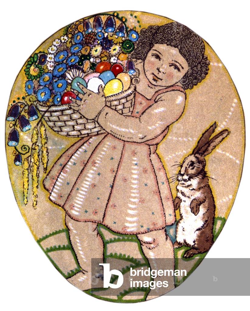 Painted Easter Eggs, c.1925 (postcard)