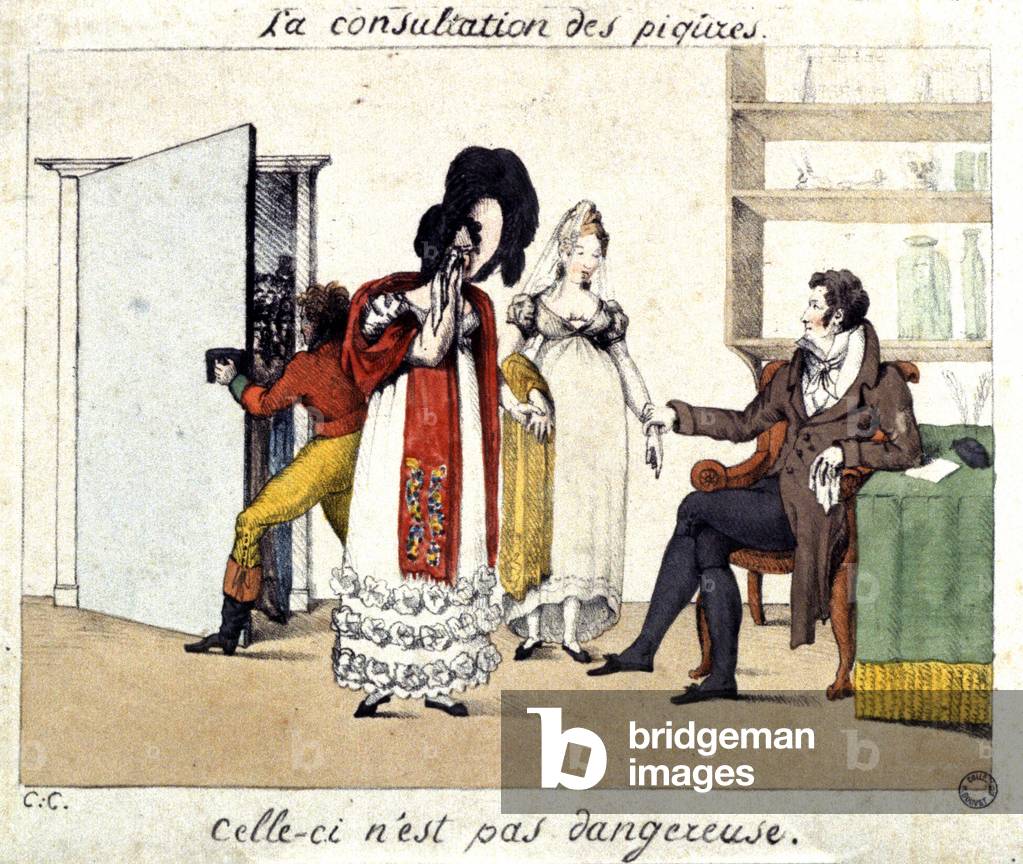Injection surgery hours : women are going to have an abortion, c. 1820 (illustration)