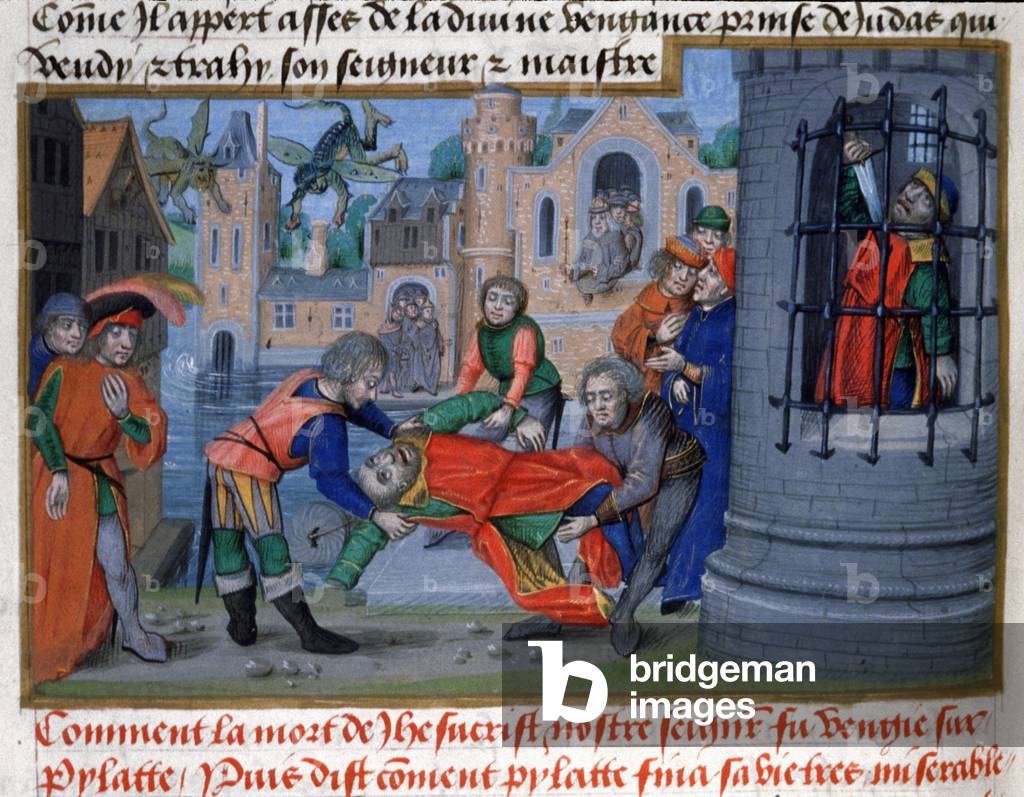 The Death of Pontius Pilate, 15th century (miniature)