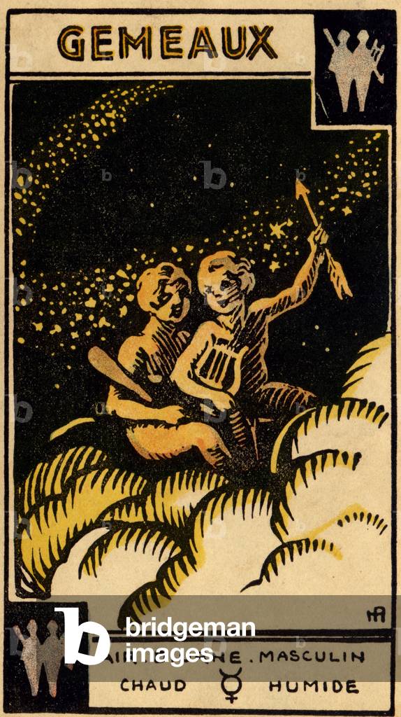Gemini (the twins), 1927 (print)