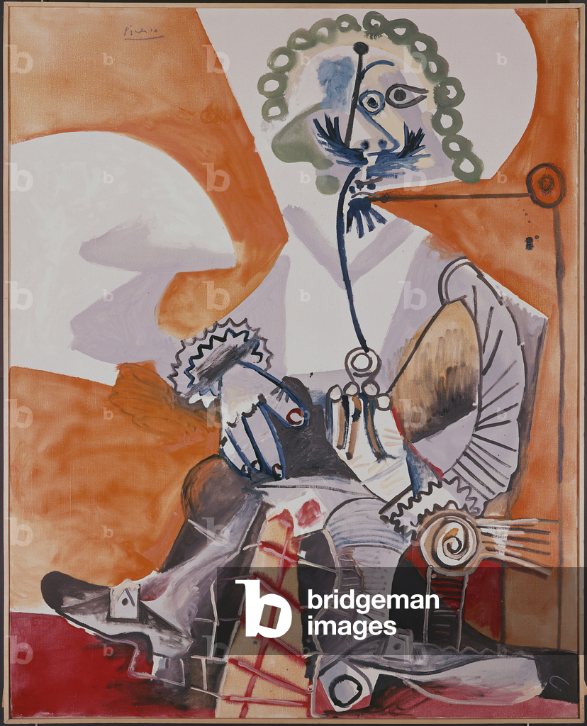 Immagine di Dipinto "L'uomo con la pipa I", 1968 di Pablo Picasso