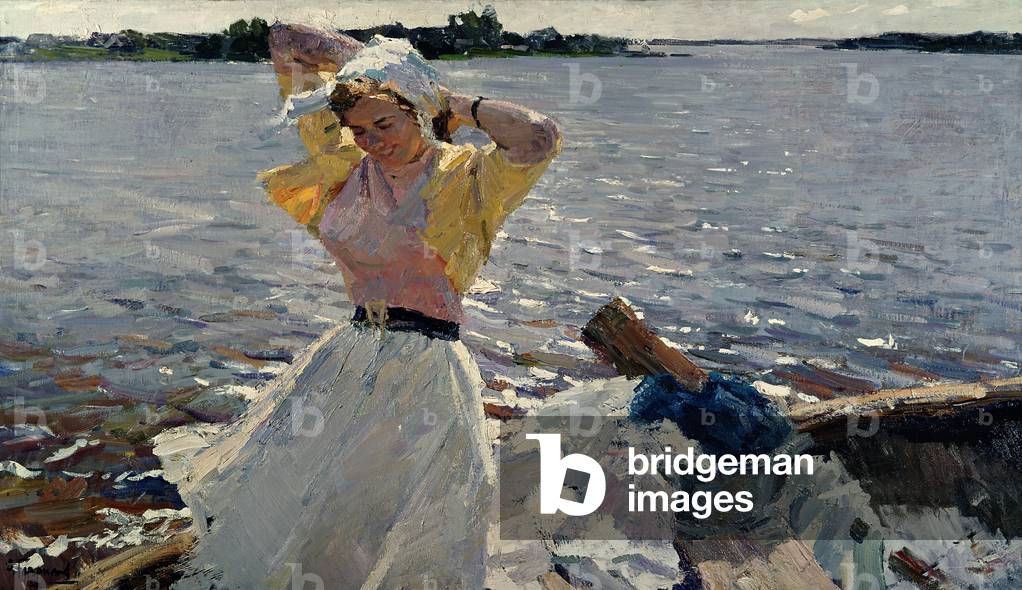 Image of Painting depicting The Fresh Day, 1958 by Vladimir Nikolaevich Gavrilov