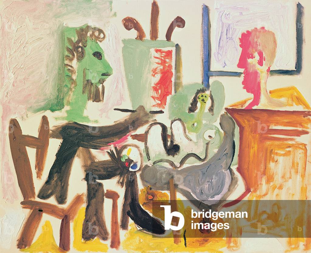 gli altri pittori e il altri modelli, 6 marzo 1963 (olio su tela)