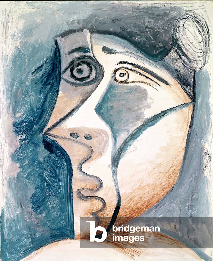 testa di una donna 8 febbraio 1972 (olio su tela)