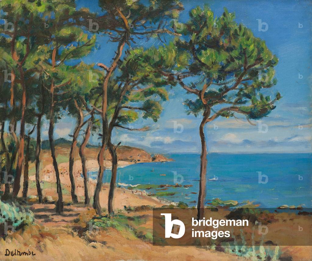 The Beach of Sainte-Marguerite through the Trees, 1950 (oil on canvas)