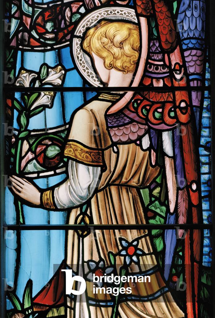 The Angel Gabriel, c.1863 (stained glass)