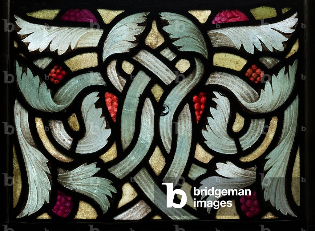 Foliage, 1888 (stained glass)
