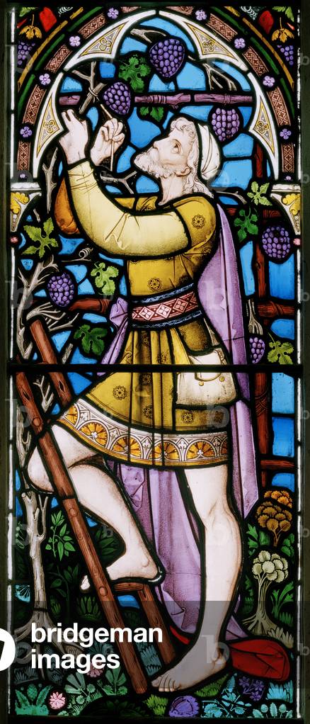 The Husbandman of the True Vine, 1866 (stained glass)