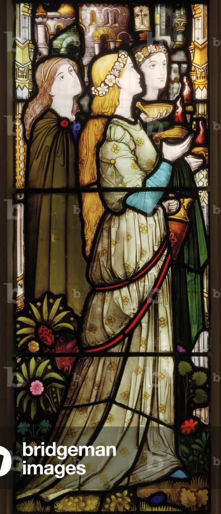 The Wise and Foolish Virgins, c.1868 (stained glass)