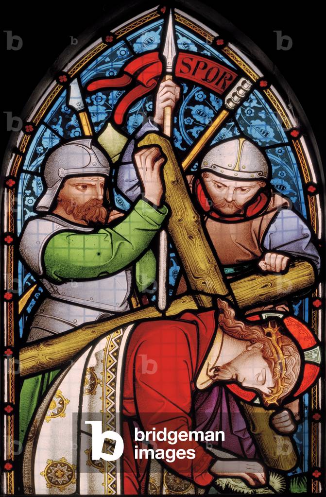 Jackfield, St Mary, Heaton, Butler & Bayne, Bayne & Hassam, Christ's Passion, 1863