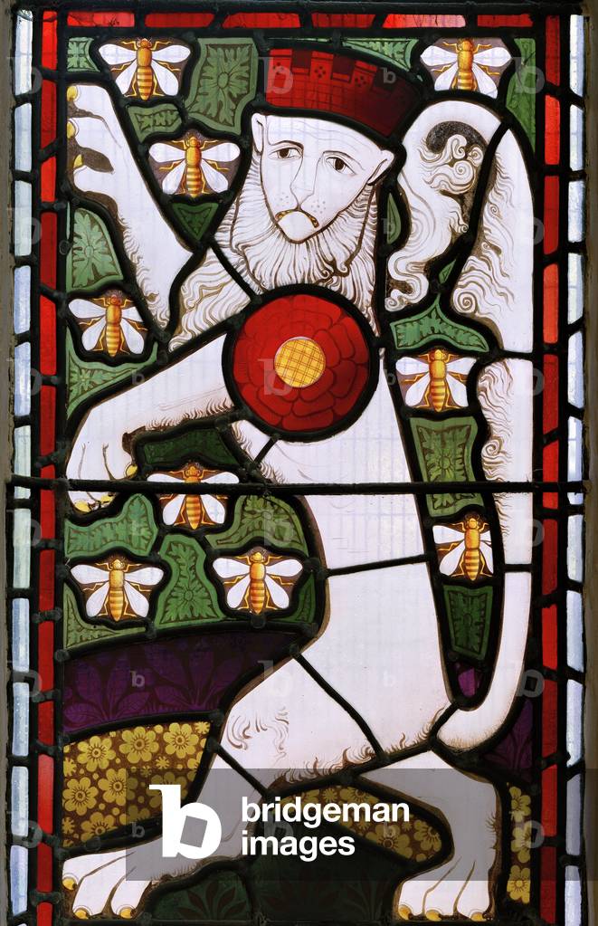 Lion, 1867-71 (stained glass)