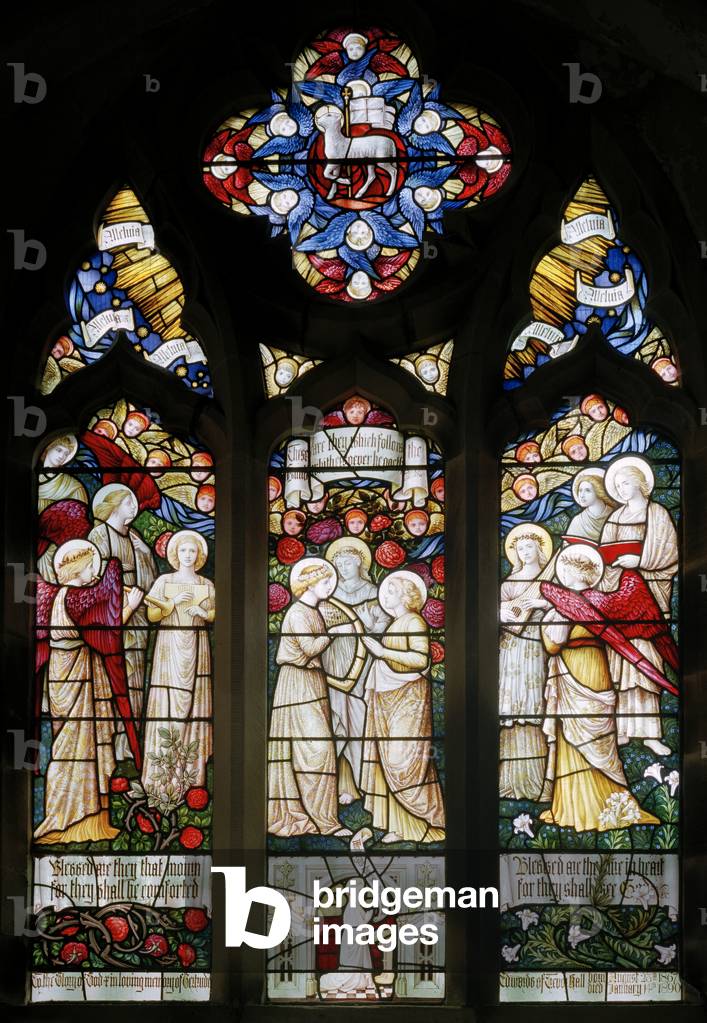 Llantysilio, St Tysilio, Shrigley & Hunt (1873-1982), Carl Almquist, Angelic Chorus, 1890