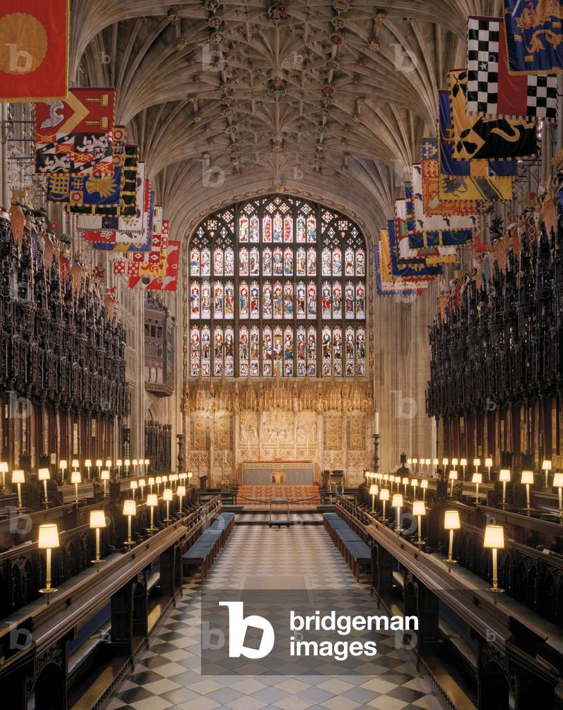 View of the interior looking east, St. George's Chapel, Windsor Castle, UK (photo)