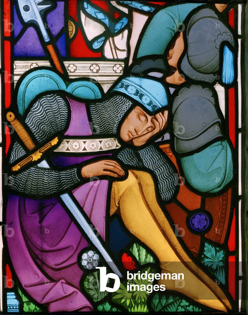 The Resurrection, detail, 1864 (stained glass)