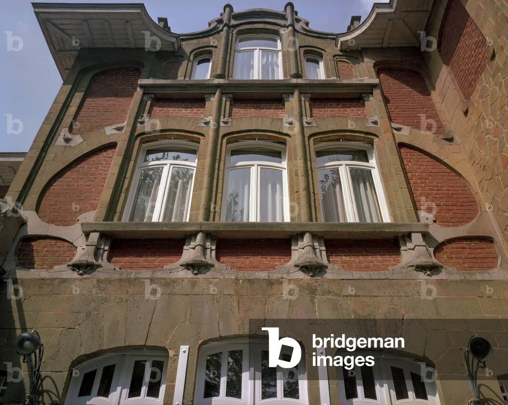 Facade detail, Villa Carpentier, 9 Chaussee De Tournai, Renaix, 1899 (photo)