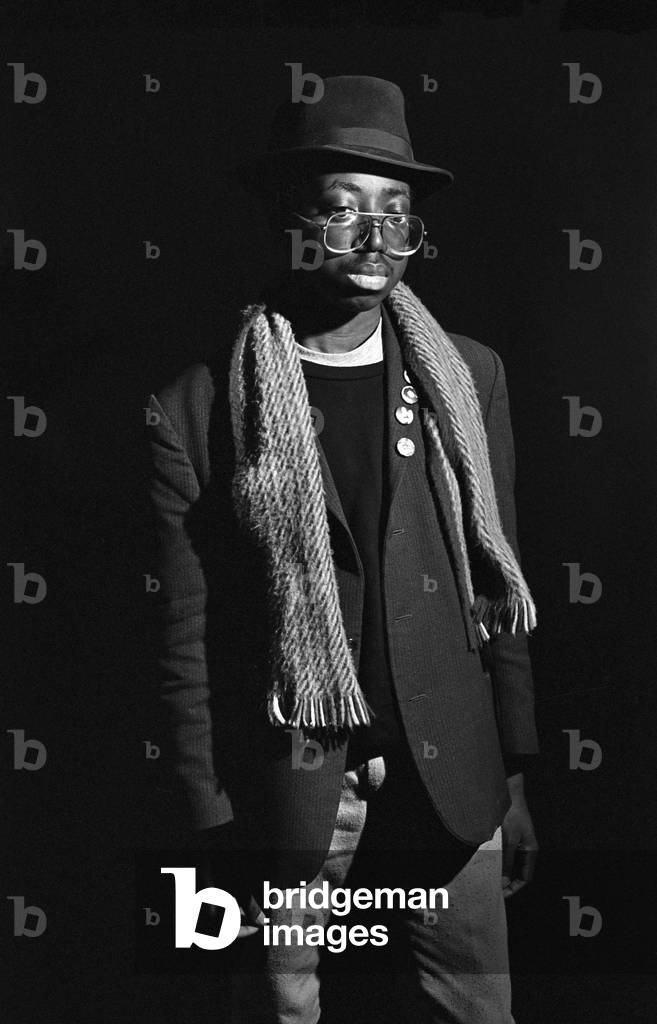 Donald Rodney at Bournville College of Art, c.1980 (b/w photo)