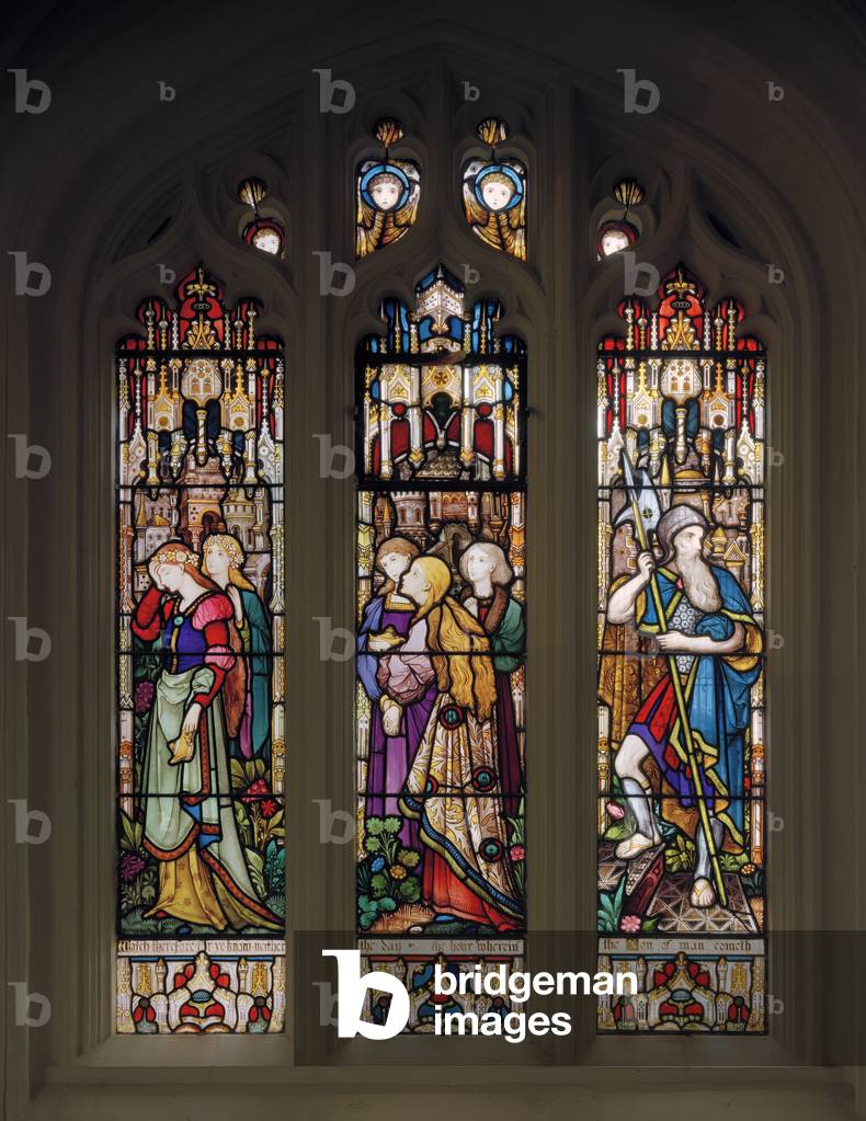 The Wise and Foolish Virgins, c.1868 (stained glass)