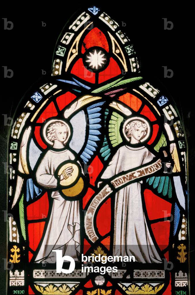 Musical Angels, 1857 (stained glass)