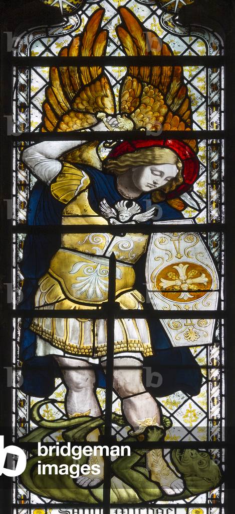 Winchester Cathedral, James Powell & Sons, Harry Ellis Wooldridge, St Michael, 1882