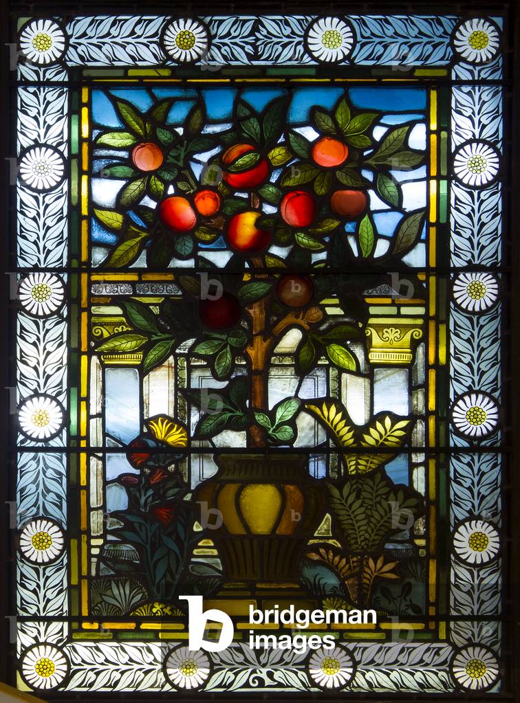 London, Thomas Goode Showroom, South Audley Street, GE Cooke, attributed Frederick Vincent Hart (1843-1914), Fruiting Shrub, 1876