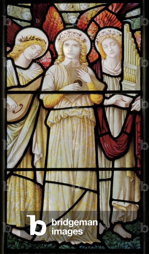 Angel Musicians, 1888 (stained glass)