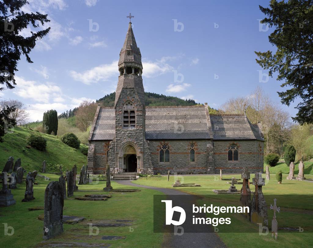 Abbey Cwm Hir, St Mary, Liverpool architects Poundley & Walker, 1865/6, glass by Heaton, Butler & Bayne & Clayton & Bell