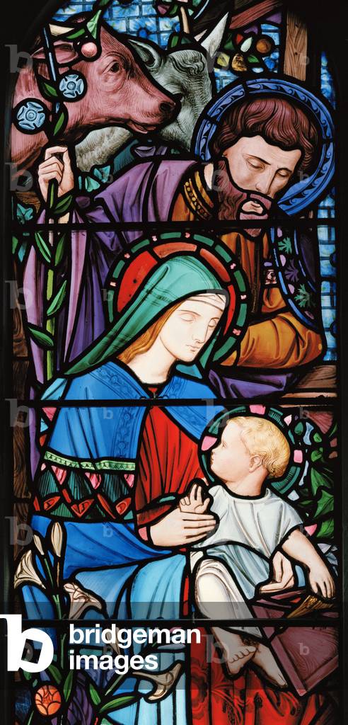 The Nativity, c.1863 (stained glass)
