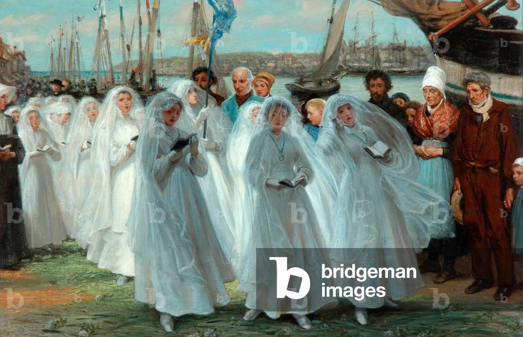 The First Communion, 1878 (oil on canvas)