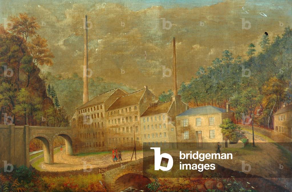 Mill Buildings (oil on canvas)
