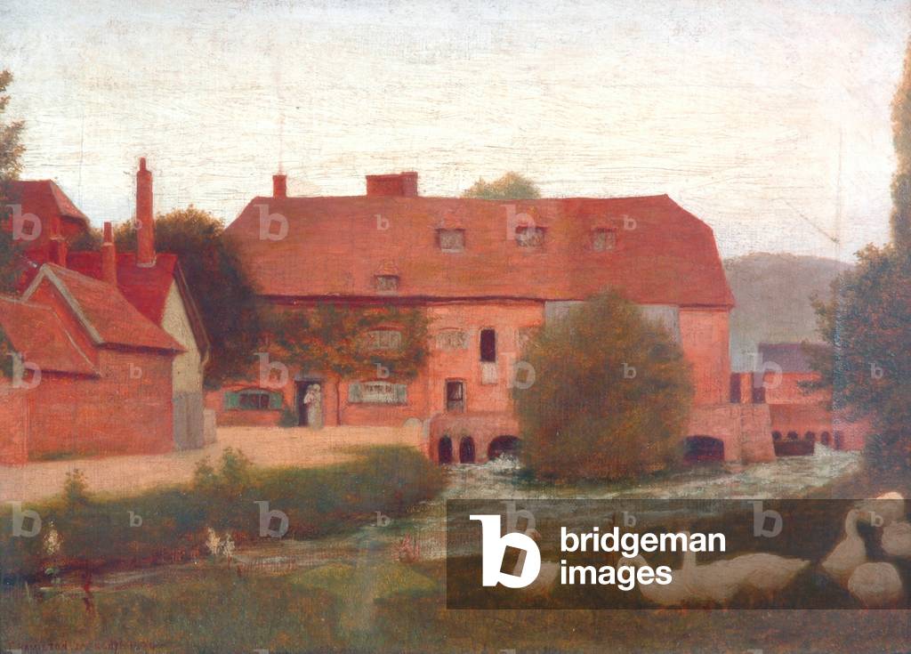 Mill Stream, 1876 (oil on canvas)