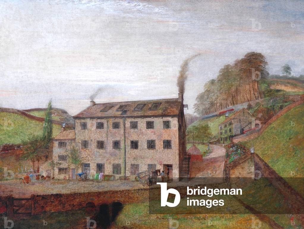 Dean Clough Mill, Bowling Dyke (oil on board)