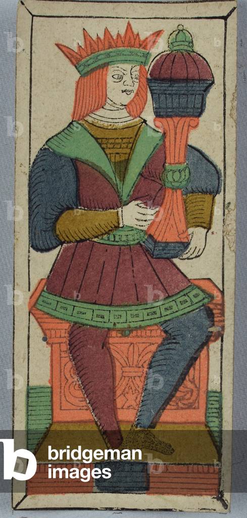 Italian playing card, 17th century (print on paper)