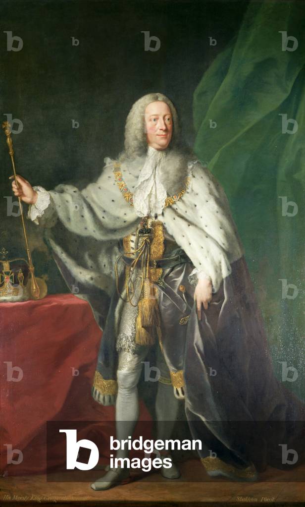 Porträt von König Georg II, 1758 (öl auf leinwand)