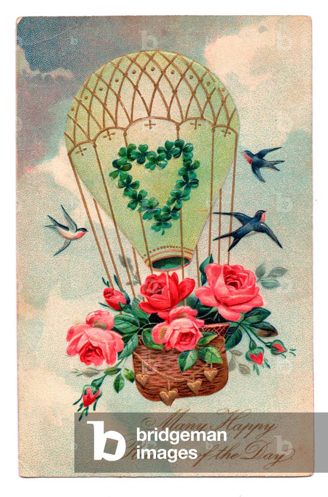 Birthday postcard, c.1907 (colour litho)