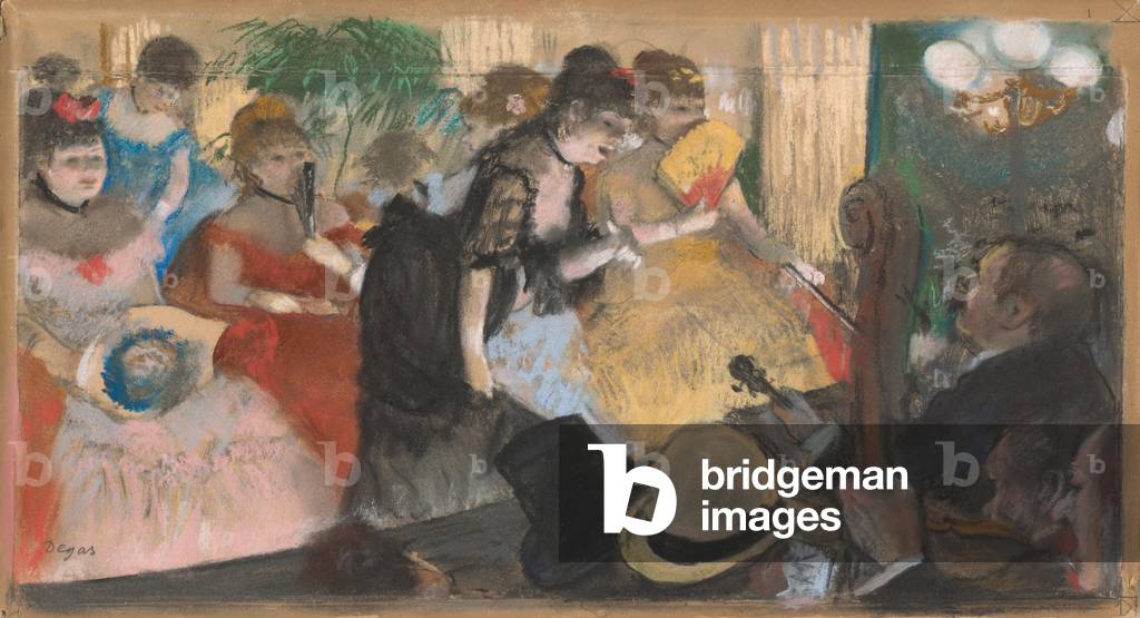 Cafe-Concert (Cabaret), um 1876-77 (Pastell über Monotypie auf Papier & Karton)