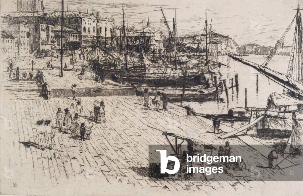 Riva degli Schiavone, Nr.1, 1880 (Radierung & Trockenpunkt)