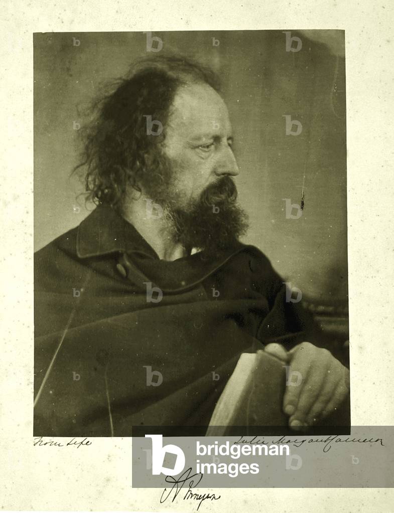 Alfred Tennyson, der dreckige Mönch, 1865 (Albumindruck)