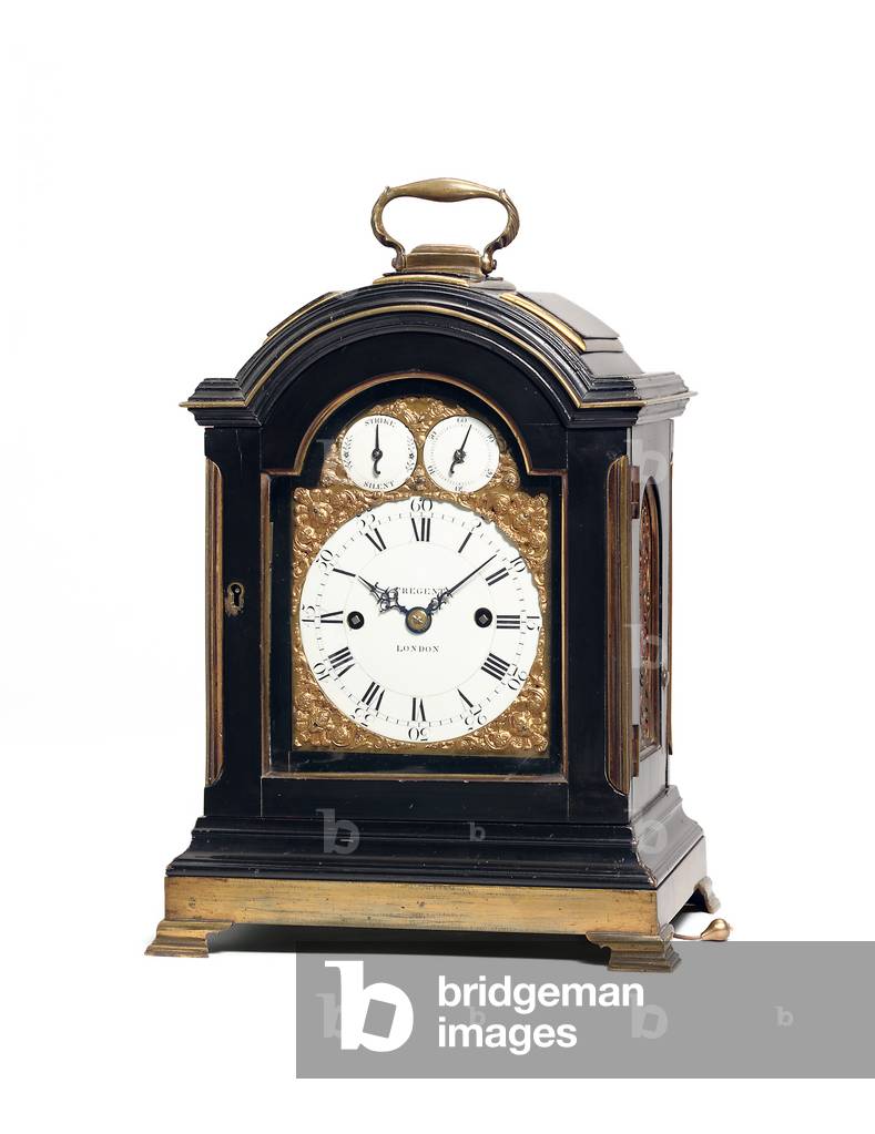 George III striking table clock, c.1770 (wood, glass, & metal) (see also 491922)