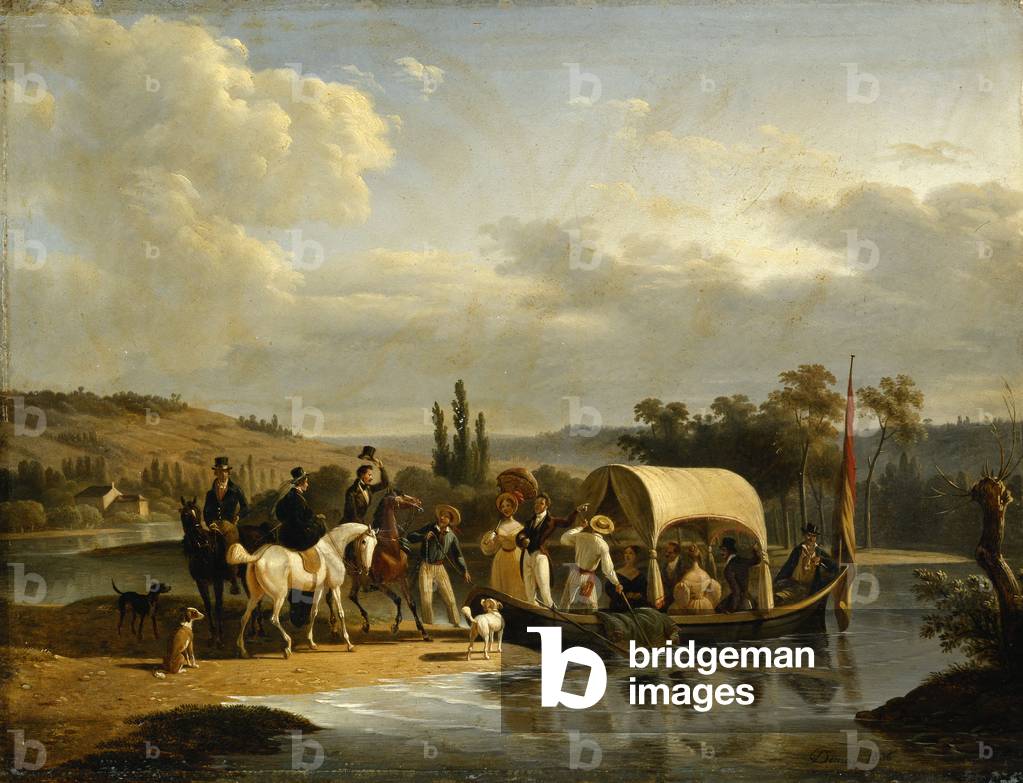 The Departure, 1836 (oil on panel)