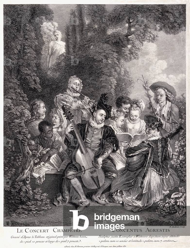 Le Concert Champetre, 1735 (engraving)