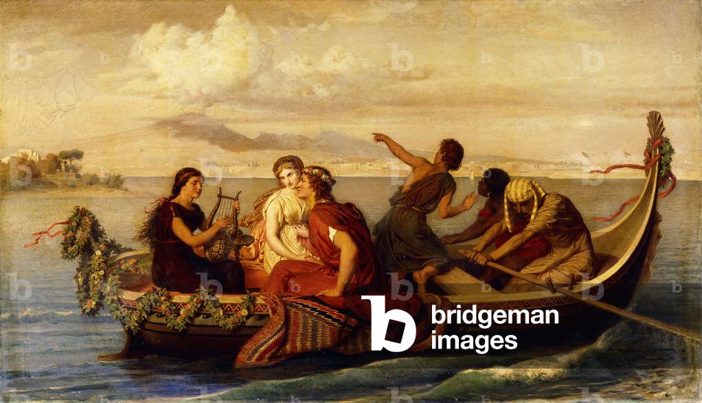 Escape from Pompeii, 1871 (oil on canvas)