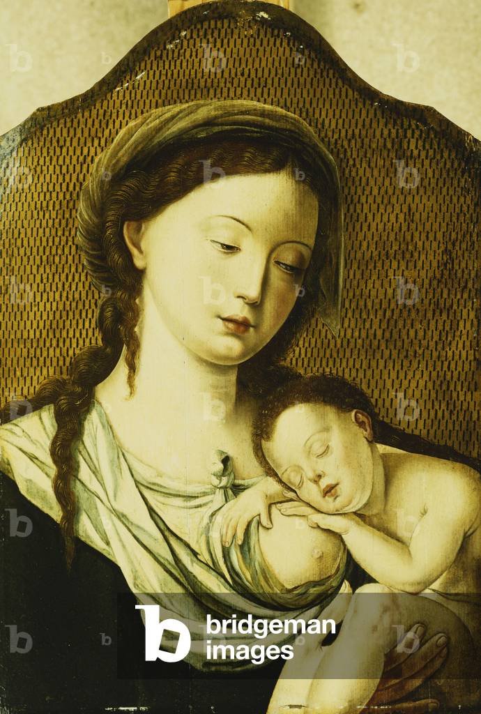 The Madonna and Child, (oil on panel)