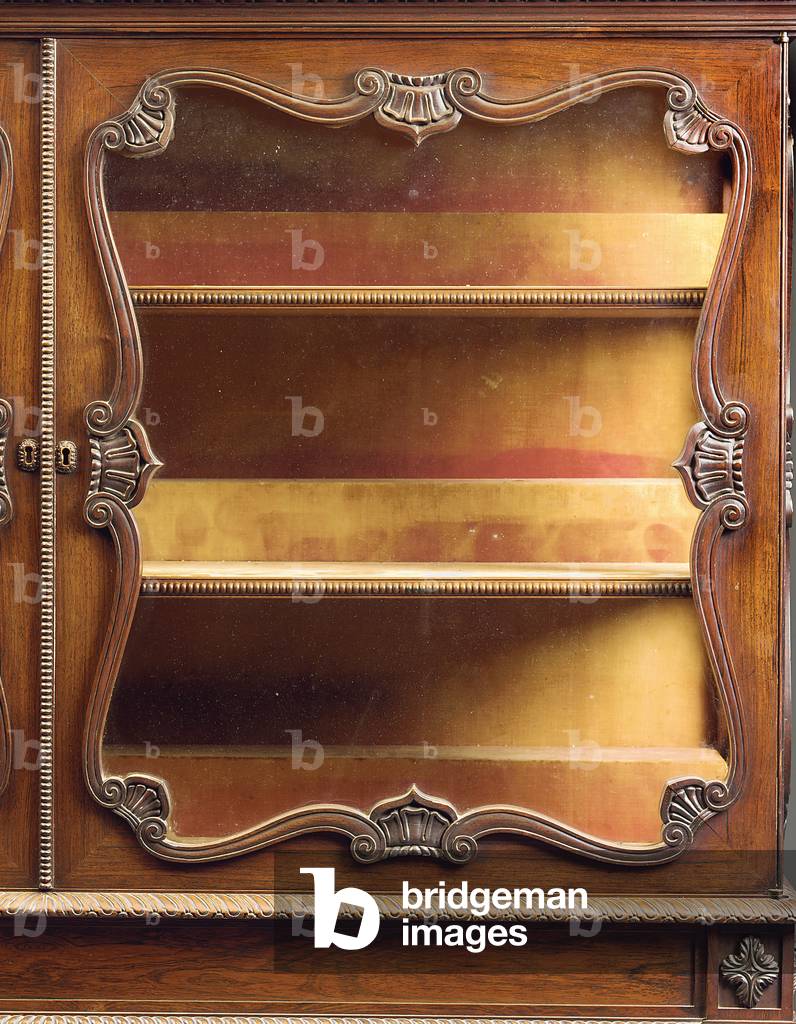 Early Victorian rosewood display cabinets-on-stand by Gillows