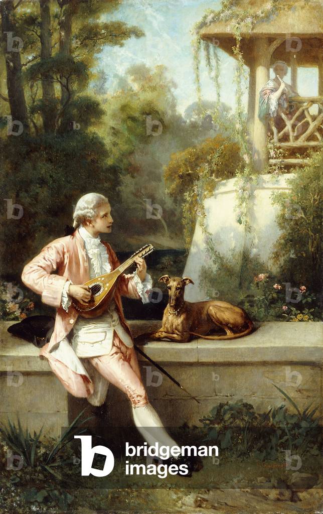 The Courtship,  (oil on canvas)