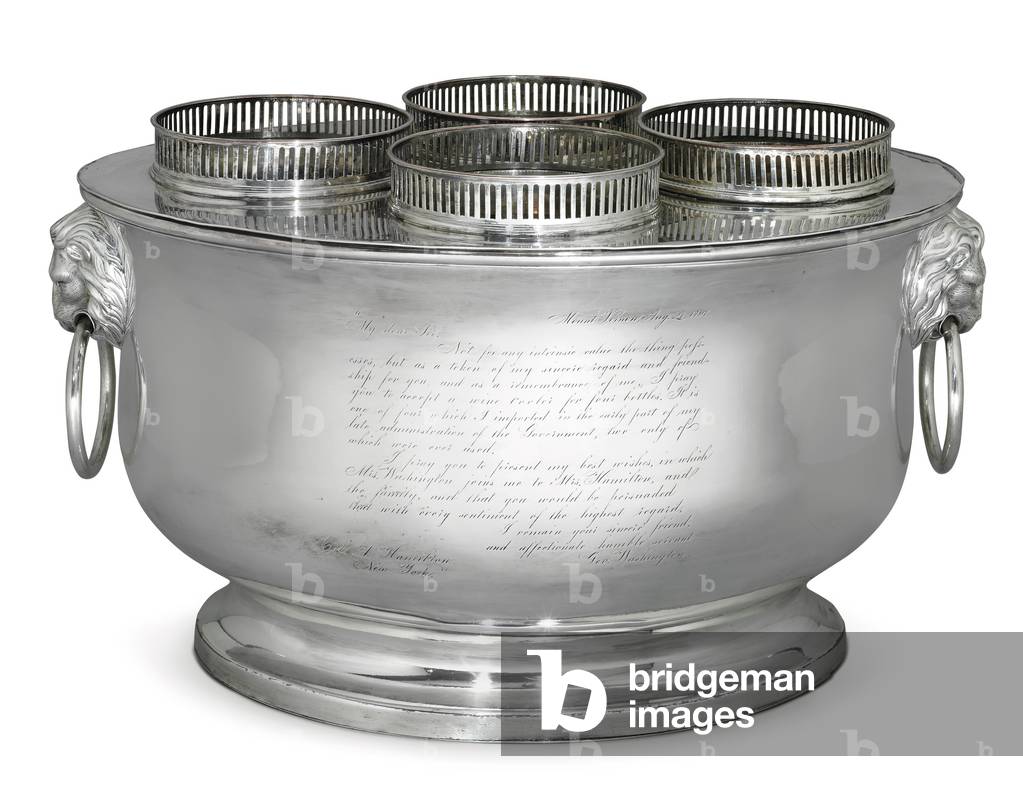 George Washington's wine cooler (sheffield-plated silver)