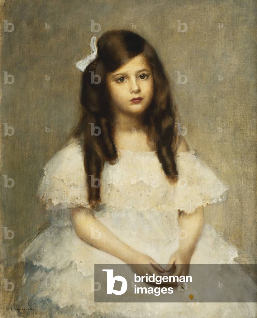 A Portrait of a Girl, Seated Three-Quarter Length, 1906 (oil on canvas)