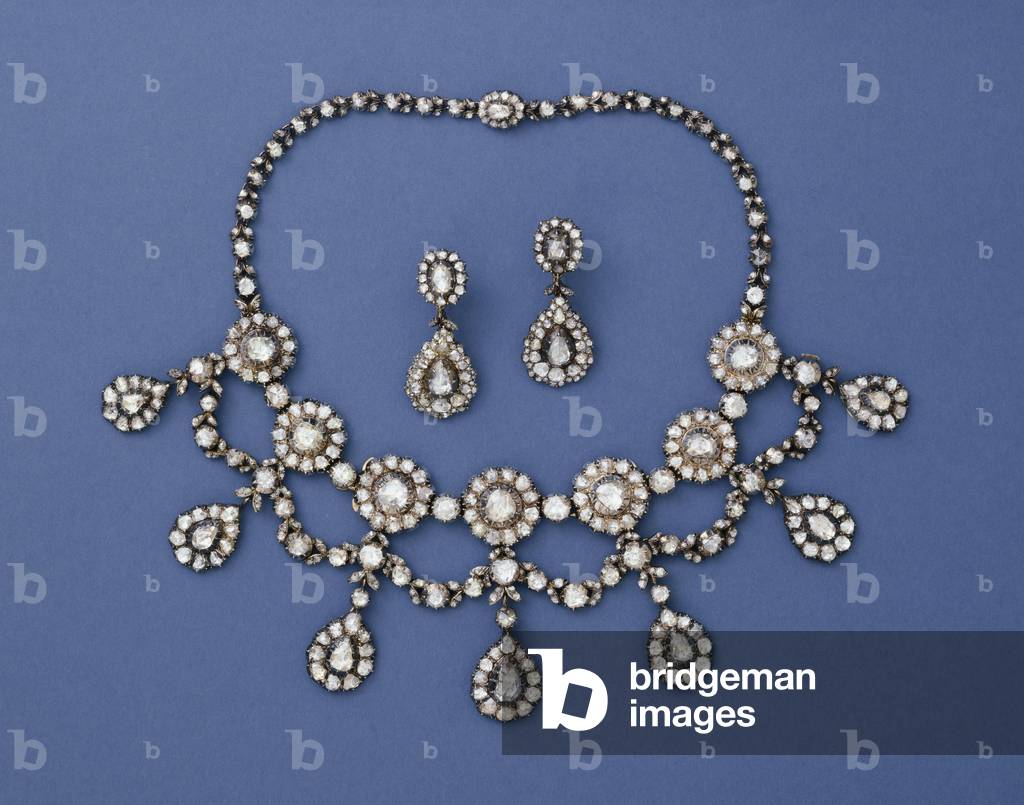 An antique rose-cut diamond necklace, c.1820 (diamond)